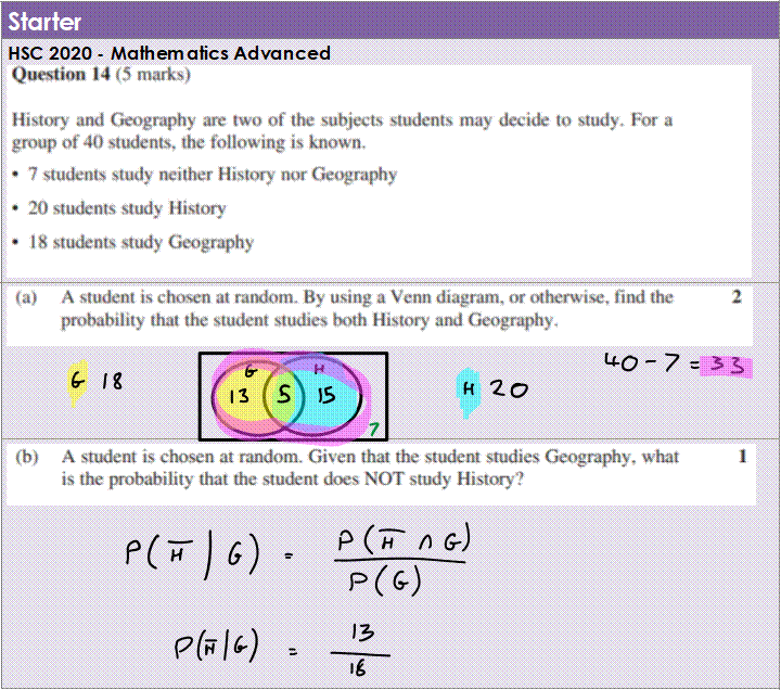 HSC Starter Retrieval Questions